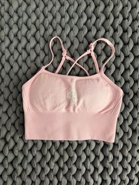 Darc Sport Light Pink Strappy Sports Bralette